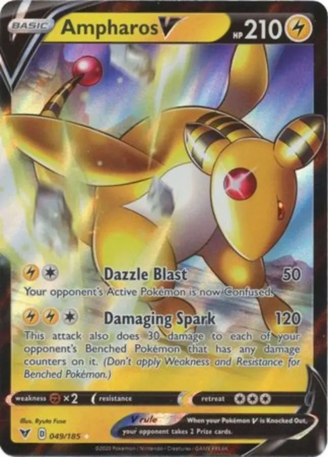 Pokemon - Vivid Voltage - Ampharos V 049/185 - Condition (MINT)