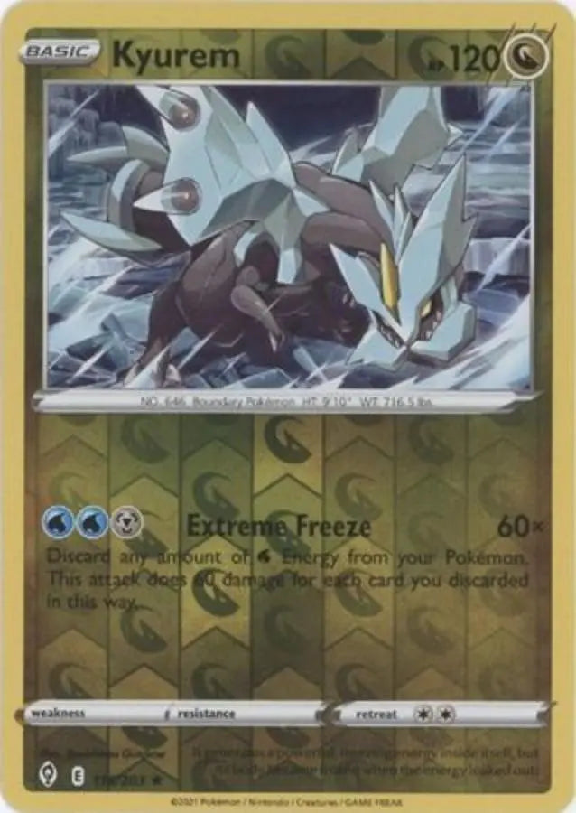 Pokemon - Evolving Skies - Kyurem 116/203 Reverse Holo - Condition (MINT)