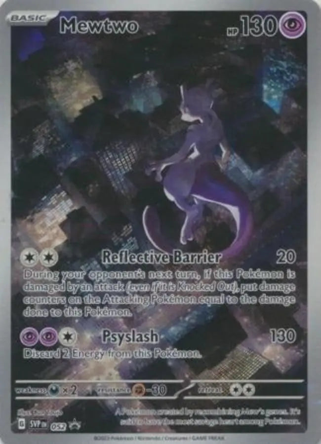 Pokemon - Promo Card - Mewtwo - SVP052 - Patial Crimp top - Condition (NM)