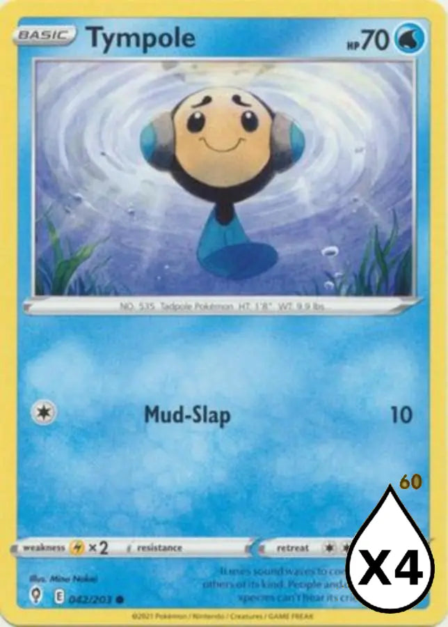 Pokemon - Evolving Skies - Tympole 042/203 - Condition (MINT)