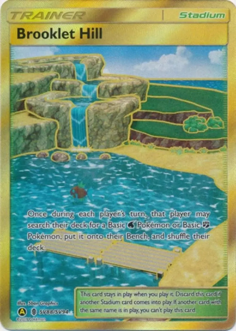 Pokemon - Hidden Fates  - Brooklet Hill SV88/SV94 - Condition (MINT)