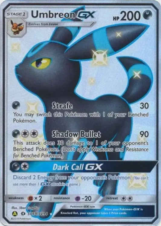 Pokemon - Hidden Fates - Umbreon GX SV69/SV94 - Condition (MINT)