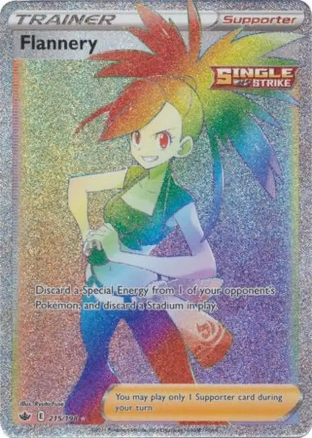 Pokemon - Chilling Reign - Flannery 215/198 - Condition (MINT)