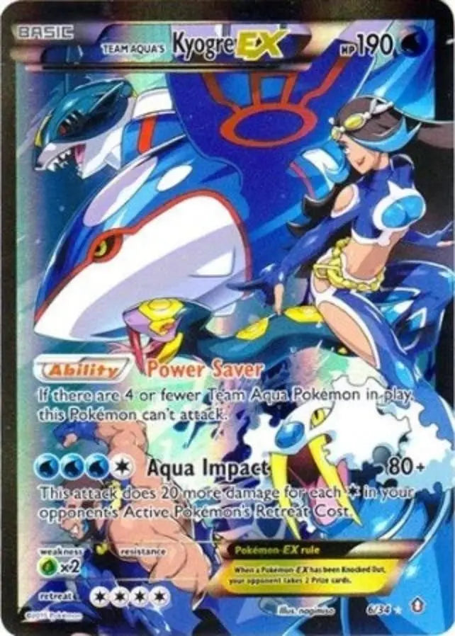 Pokemon - Double Crisis - Kyogre Ex 6/34 - Condition (LP)