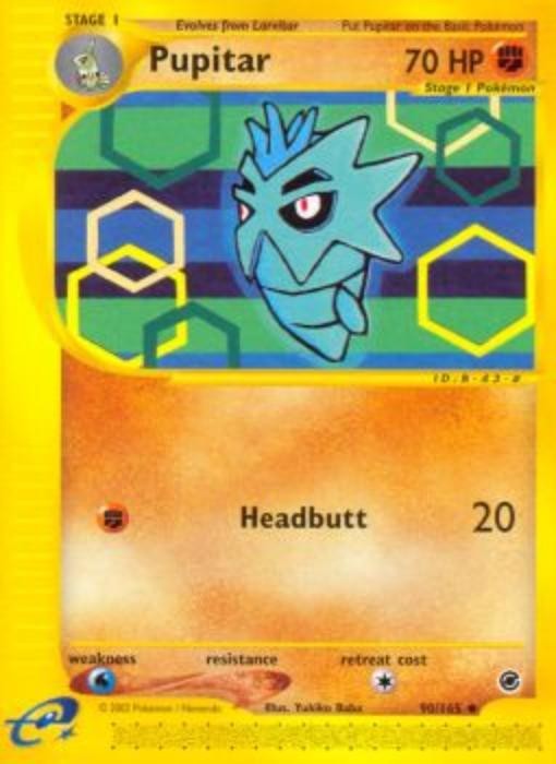Pokemon - Expedition  - Pupitar 90/165- Condition (NM) 