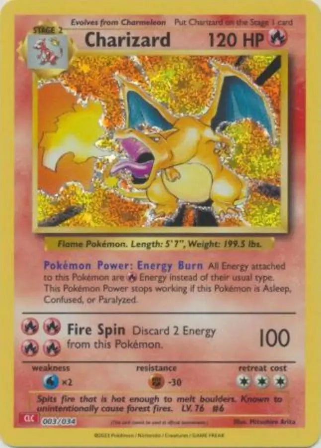 Pokemon - Classic Collection - Charizard 003/034 - Condition (MINT)