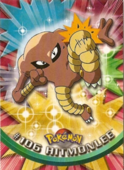 Pokemon - Topps Series 2 - #106 Hitmonlee - Condition (NM)