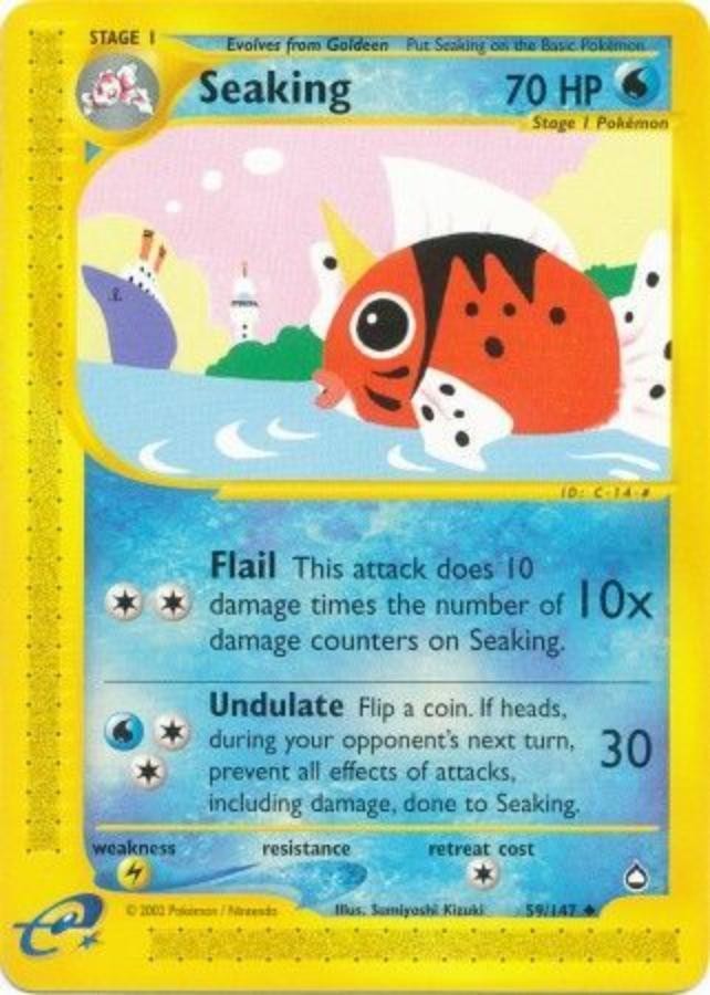 Pokemon - Aquapolis  - Seaking 59/147- Condition (Played) 
