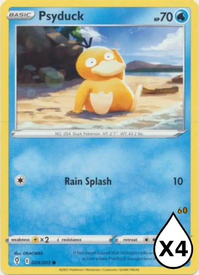 Pokemon - Evolving Skies - Psyduck 024/203 - Condition (MINT)