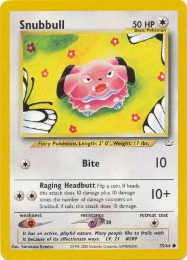 Pokemon - Neo Revelation - Snubbull 55/64 - Condition (LP) 