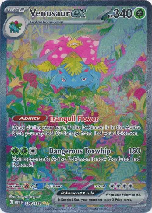 Pokemon - Scarlet & Violet 151 - Venusaur EX 198/165 - Condition (MINT)