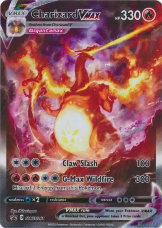Pokemon - Promo Card - Charizard VMAX - SWSH261 - Alternate Art - Condition (NM)
