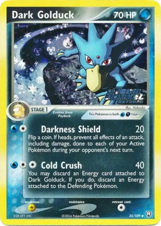 Pokemon - Team Rocket Returns - Dark Golduck 35/109 STAMP - Condition (LP)