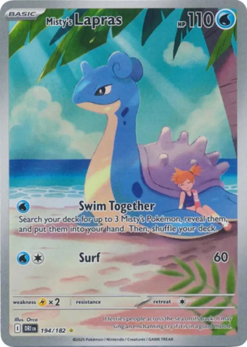 Pokemon - Destined Rivals - Misty's Lapras 194/182 - Condition (MINT)
