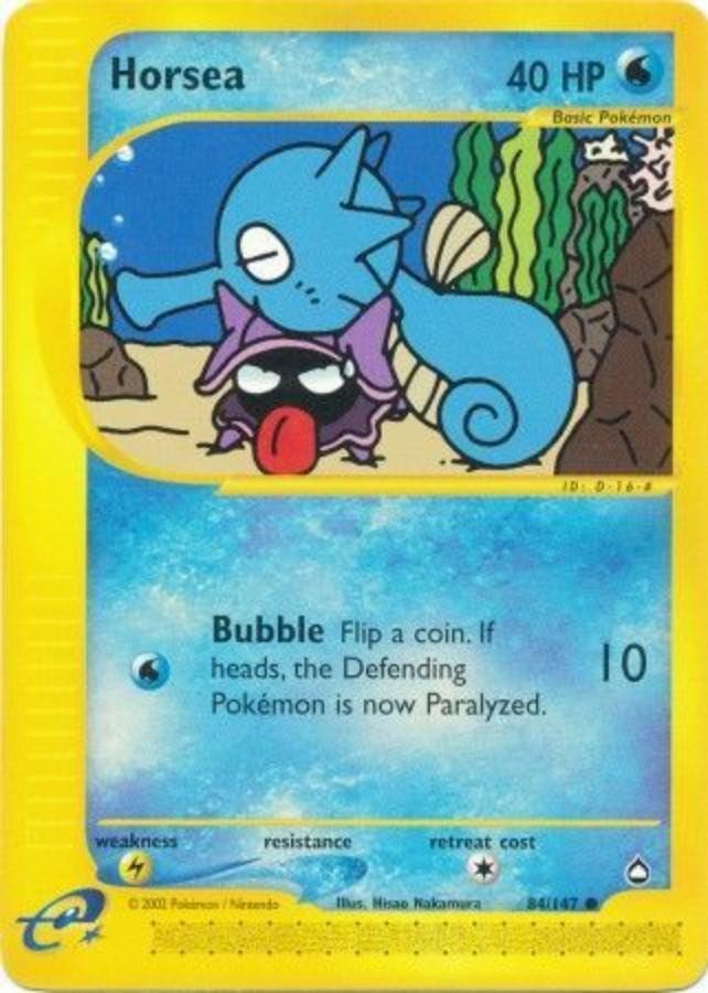 Pokemon - Aquapolis  - Horsea 84/147- Condition (EX) 