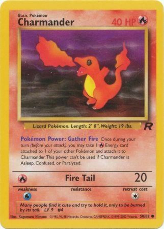 Pokemon - Team Rocket - Charmander 50/82 - Condition (LP)