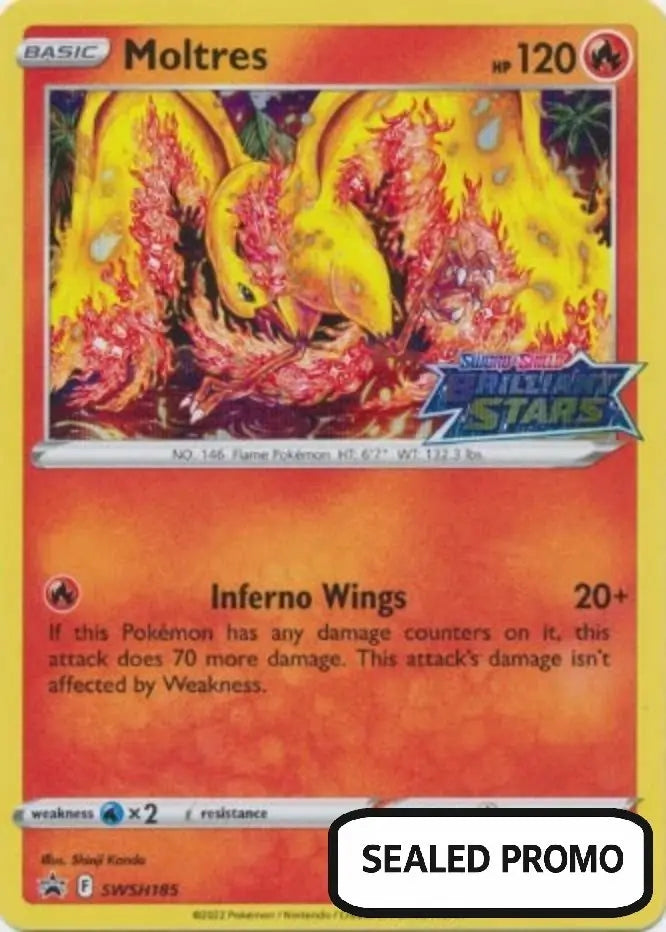 Pokemon - Moltres - SWSH185 - Pre-Release Promo Deck
