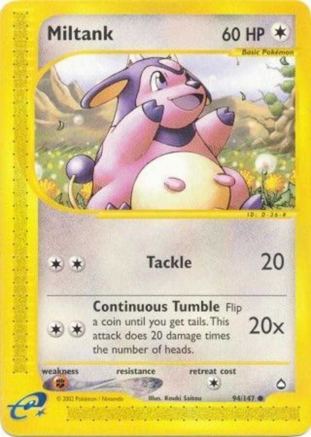 Pokemon - Aquapolis  - Miltank 94/147- Condition (NM) 