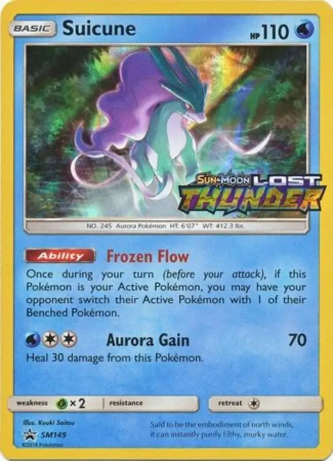 Pokemon - SM PROMO - Suicune SM149 - Condition (EX)