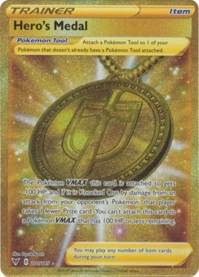 Pokemon - Vivid Voltage - Hero's Medal 201/185 - Condition (MINT)