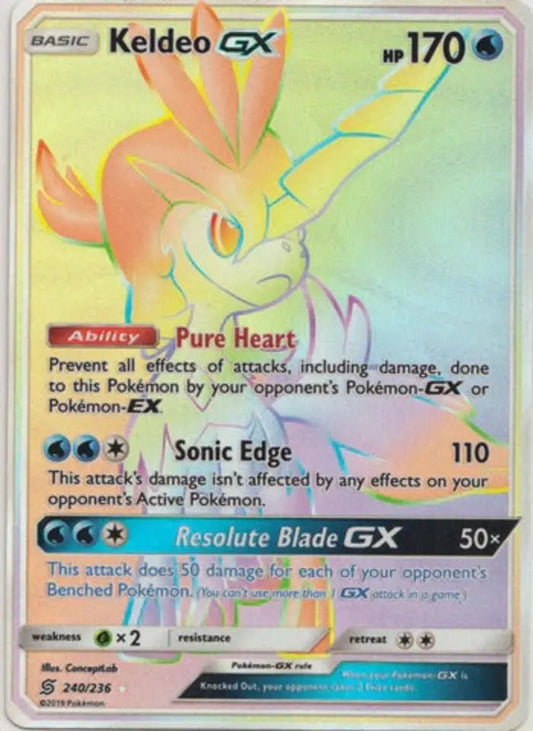 Pokemon - Unified Minds - Keldo GX 240/236 - Condition (NM)