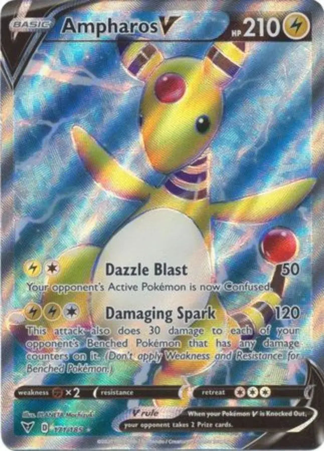 Pokemon - Vivid Voltage - Ampharos V 171/185 - Condition (MINT)