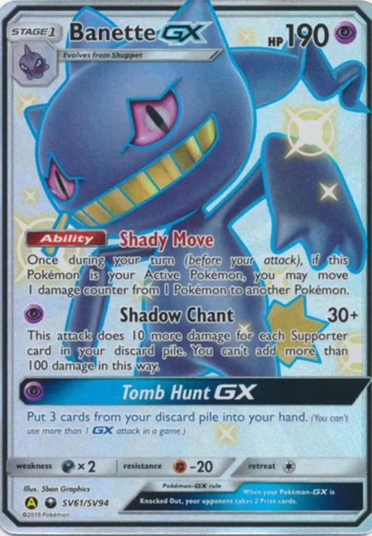 Pokemon - Hidden Fates - Banette GX - Condition (MINT)
