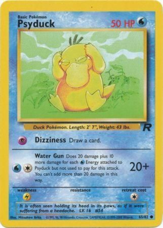 Pokemon - Team Rocket - Psyduck 65/82 - Condition (LP)