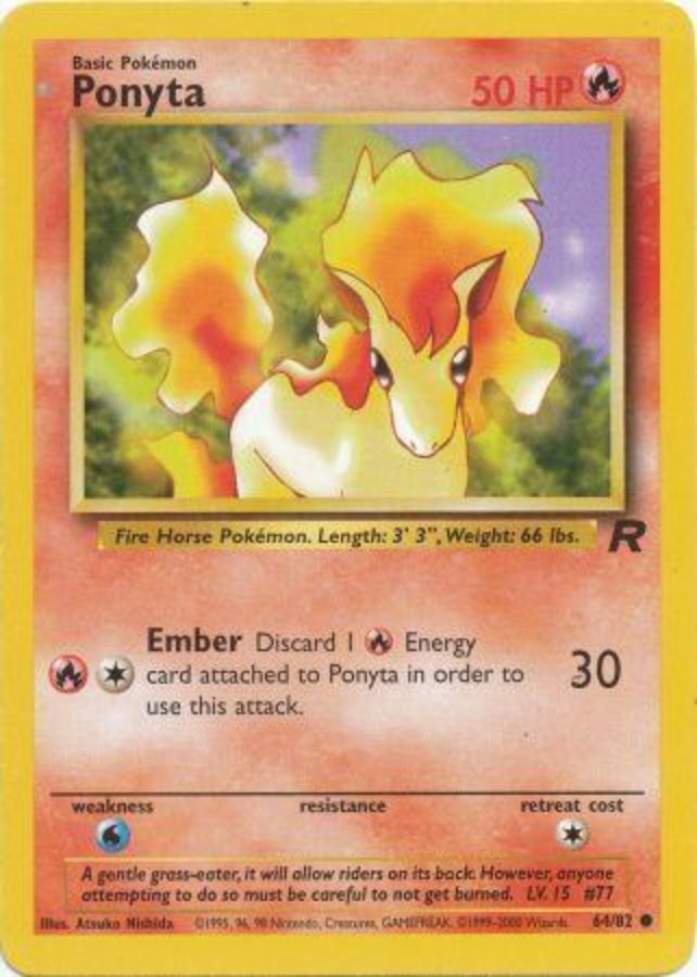 Pokemon - Team Rocket - Ponyta 64/82 - Condition (LP)