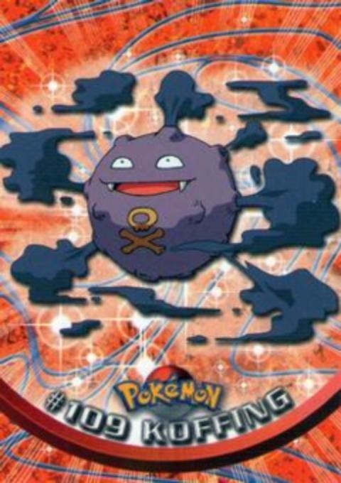 Pokemon - Topps Series 2 - #109 Koffing - Condition (NM)