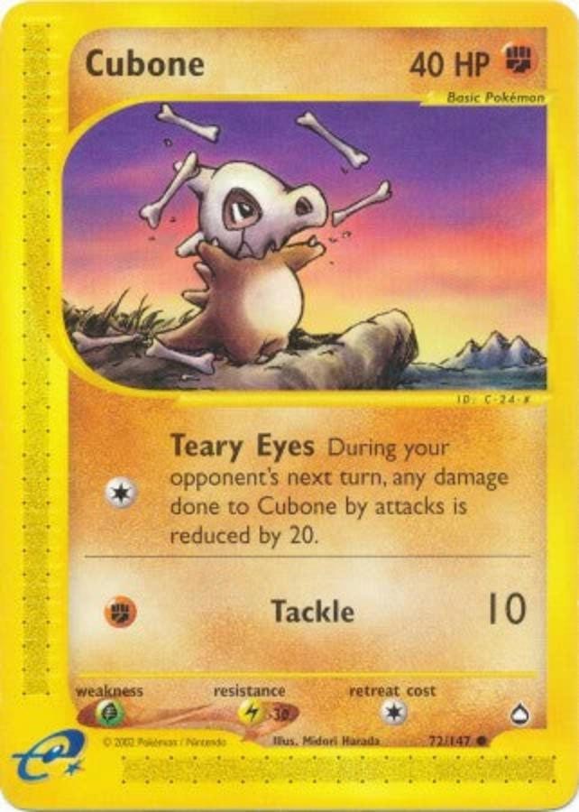 Pokemon - Aquapolis  - Cubone 72/147- Condition (EX) 