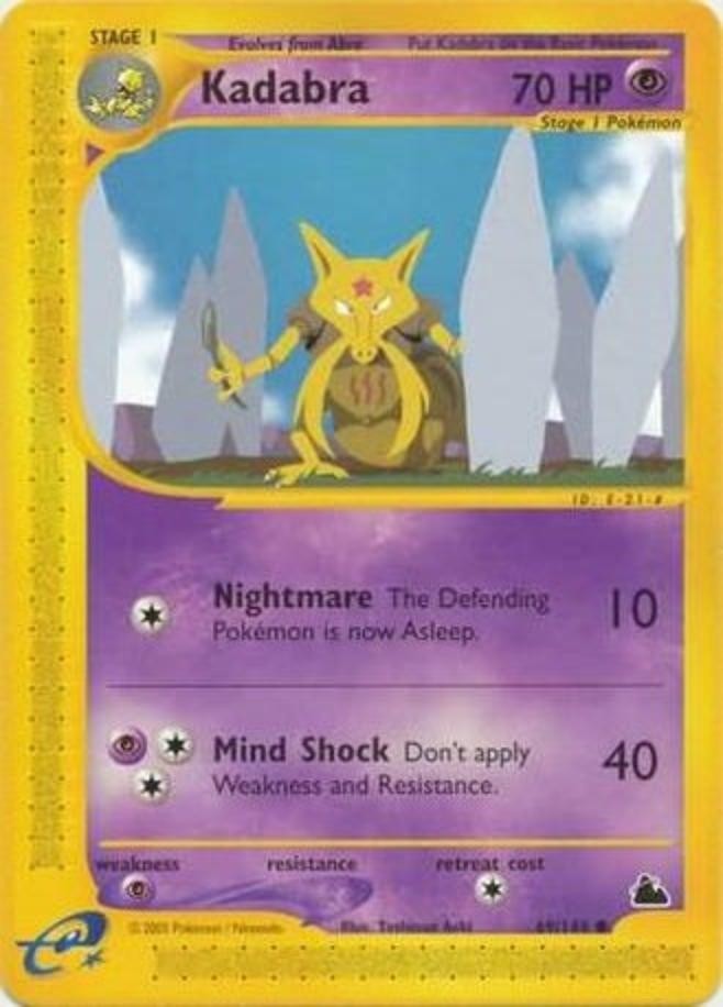 Pokemon - Skyridge - Kadabra 69/144- Condition (LP) 