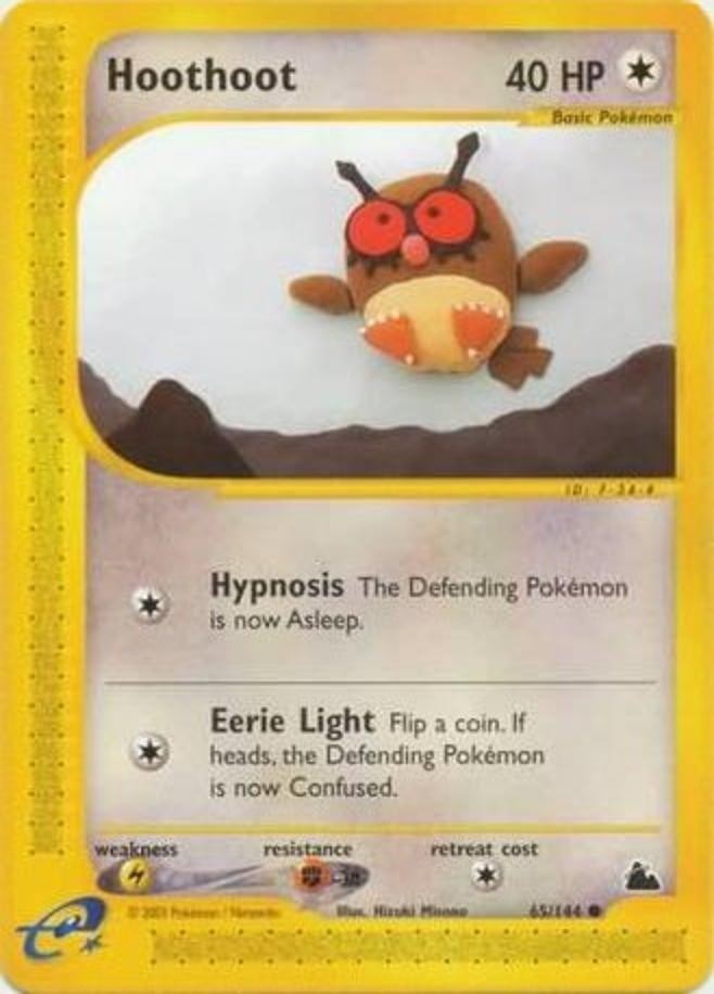 Pokemon - Skyridge - Hoothoot 65/144- Condition (EX) 