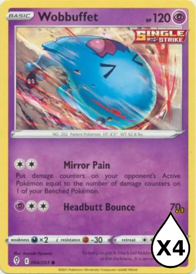 Pokemon - Evolving Skies - Wobbuffet 066/203 - Condition (MINT)