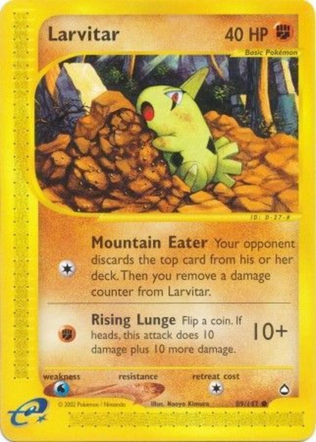 Pokemon - Aquapolis  - Larvitar 89/147- Condition (NM) 