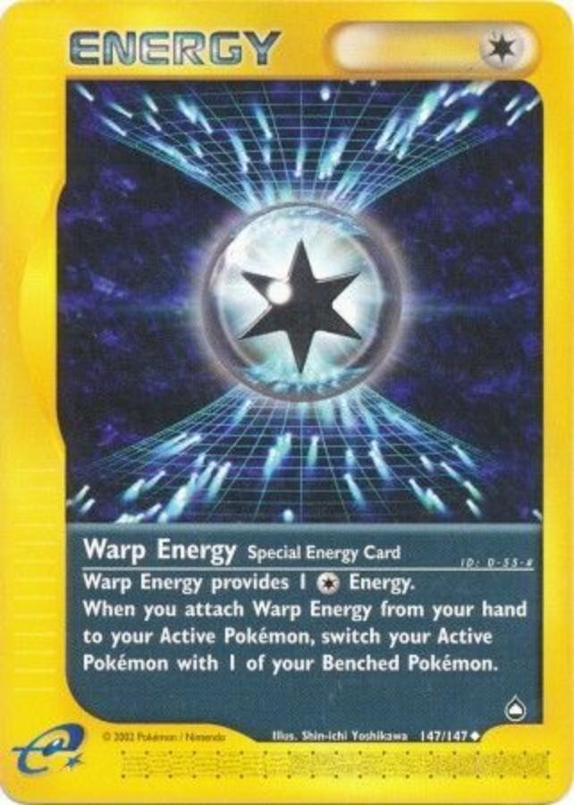 Pokemon - Aquapolis  - Warp Energy 147/147- Condition (Damaged) 