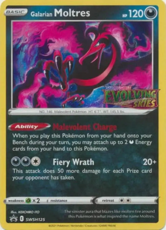 Pokemon - Promo Card - Galarian Moltres - SWSH125 - Condition (MINT)