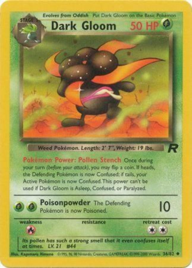Pokemon - Team Rocket - Dark Gloom 36/82 - Condition (NM)
