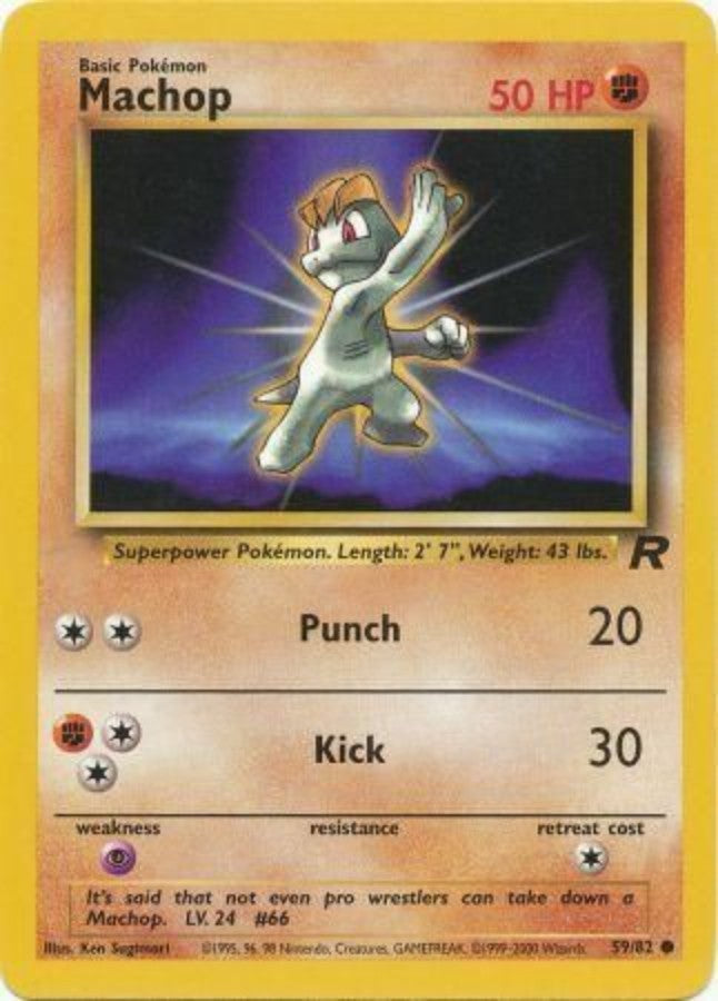 Pokemon - Team Rocket - Machop 59/82 - Condition (EX-NM)