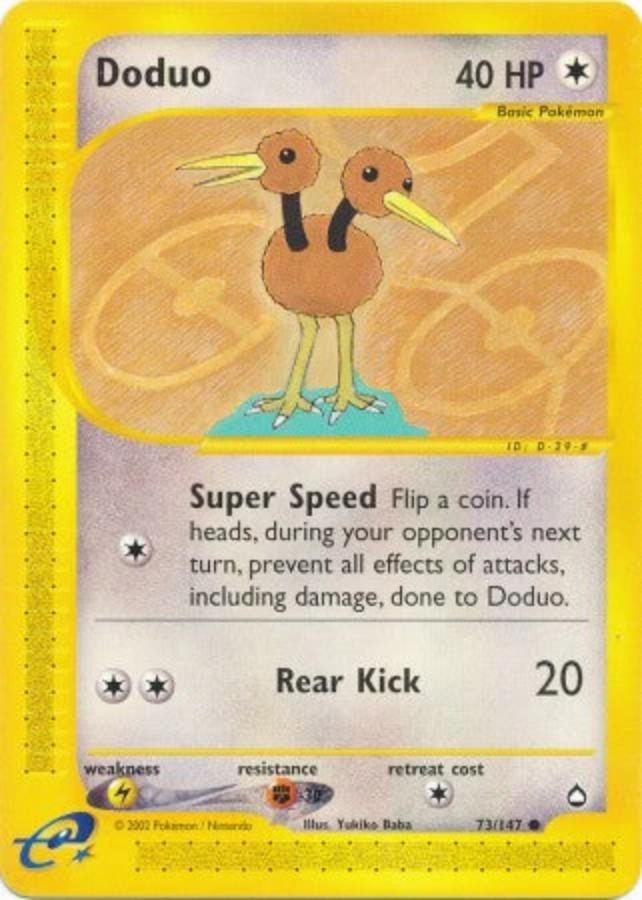 Pokemon - Aquapolis  - Doduo 73/147- Condition (NM) 