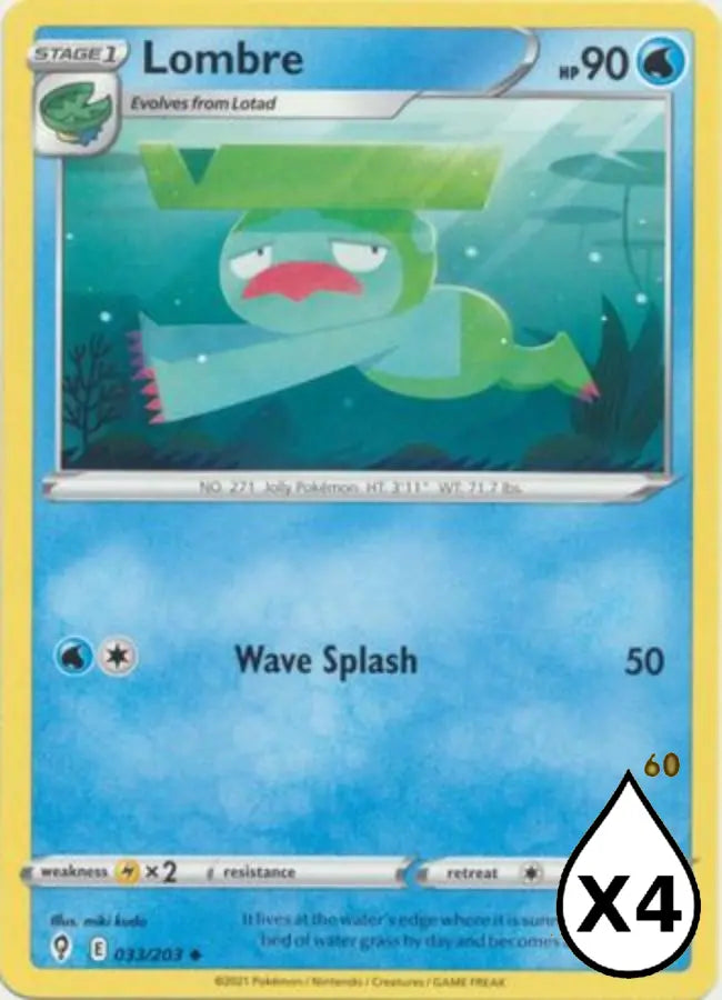 Pokemon - Evolving Skies - Lombre 033/203 - Condition (MINT)