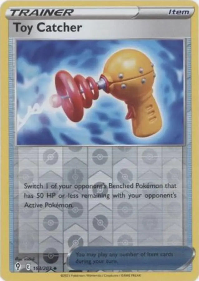 Pokemon - Evolving Skies - Toy Catcher 163/203 Reverse Holo - Condition (MINT)