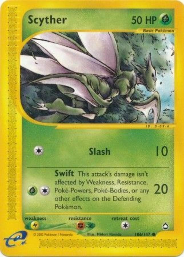Pokemon - Aquapolis  - Scyther 106/147- Condition (NM) 