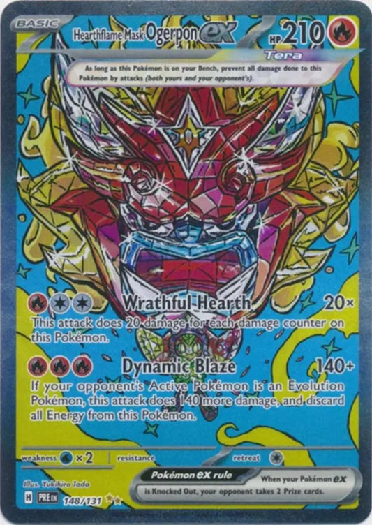 Pokemon - Prismatic Evolutions - Ogerpon EX 160/131 - Condition (MINT)
