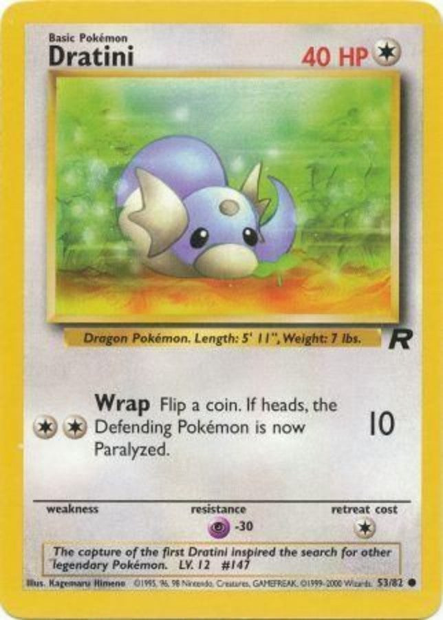 Pokemon - Team Rocket - Dratini 53/82 - Condition (NM)
