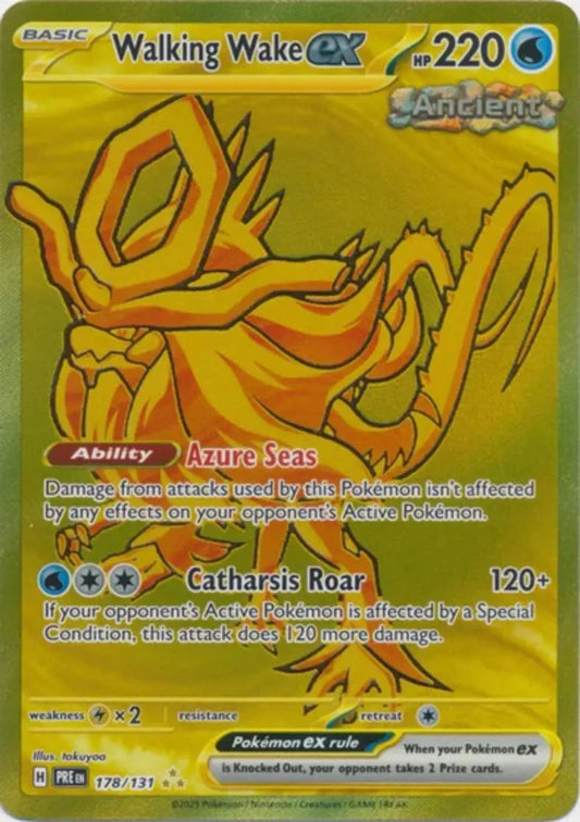 Pokemon - Prismatic Evolutions - Walking Wake EX 178/131 - Condition (MINT)