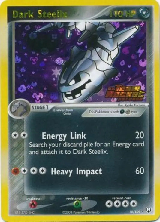 Pokemon - Ex Team Rocket Returns - Dark Steelix 10/109-- Condition (LP)