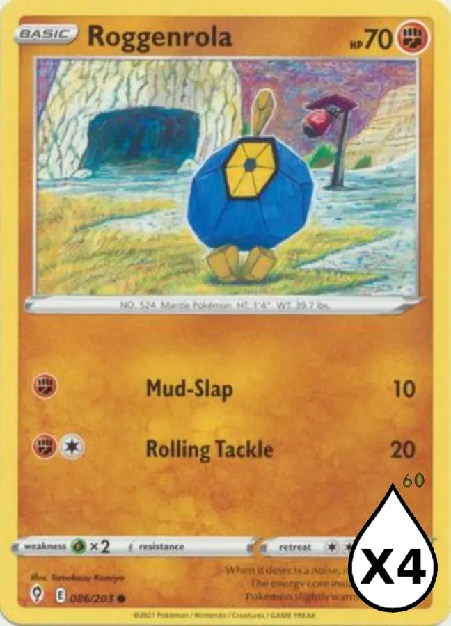 Pokemon - Evolving Skies - Roggenrola 086/203 - Condition (MINT)