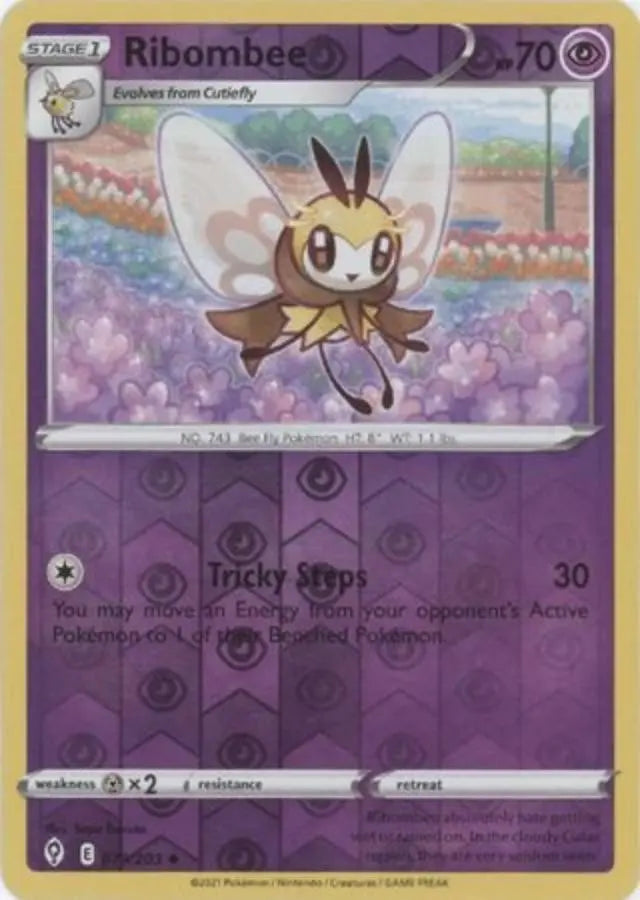 Pokemon - Evolving Skies - Ribombee 079/203 Reverse Holo - Condition (MINT)
