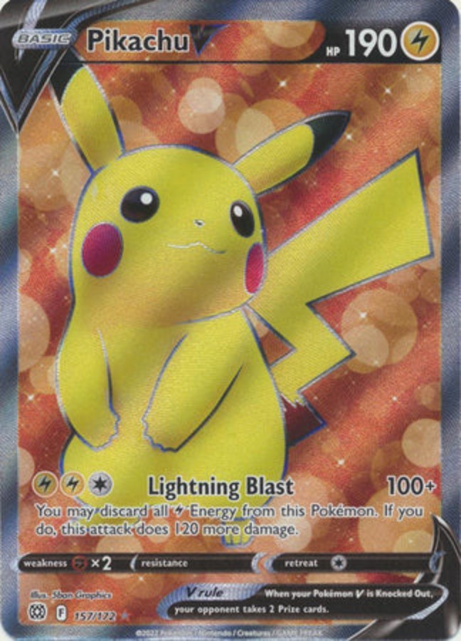 Pokemon - Brilliant Stars - Pikachu 157/172 - Condition (MINT)